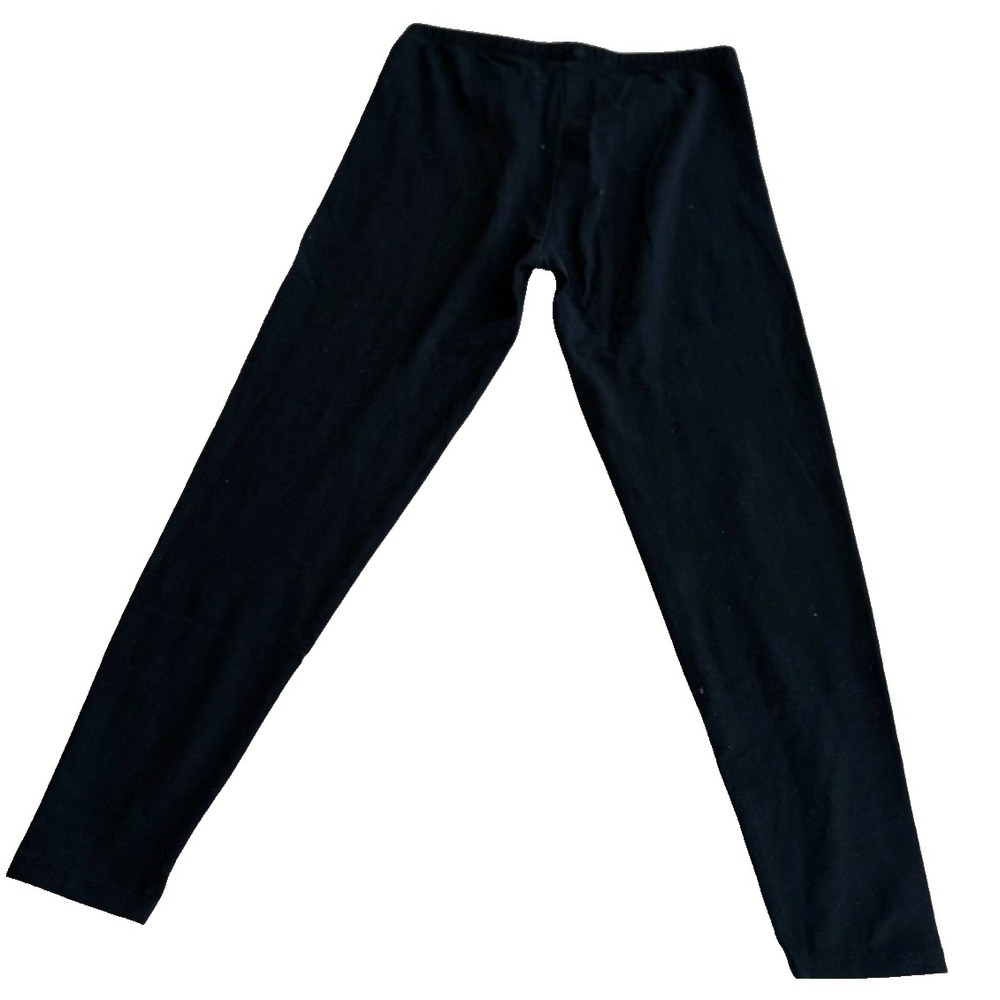 Cambridge Dry Goods Women Sz: L Leggings Cotton/Spandex Yoga Pants Black Elastic